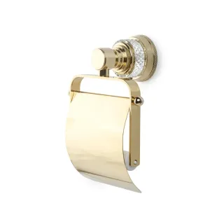 Держатель для туалетной бумаги с крышкой Boheme Aura 10241-G золото